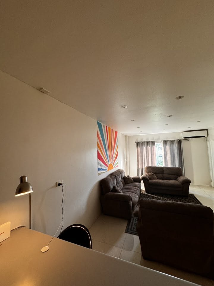 Superior Apartment dining and work surface looking toward the lounge